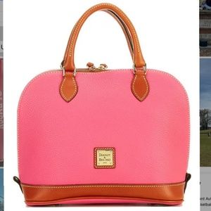 Dooney and Bourke Pebble Collection Zip Dome Satchel Bag